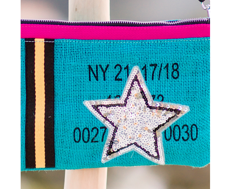 Pochette Star Turquoise