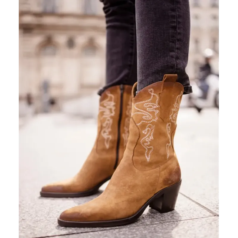 MZ boots jessie nub cognac