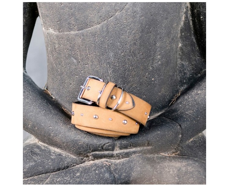 Ceinture Clous Camel