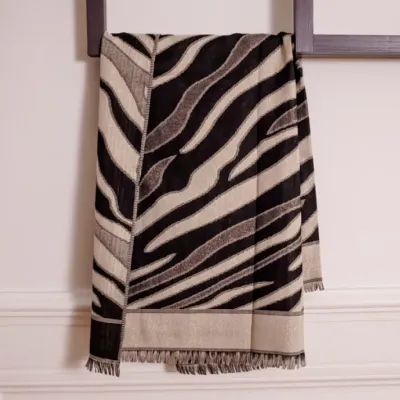 MZ foulard Zebra argent