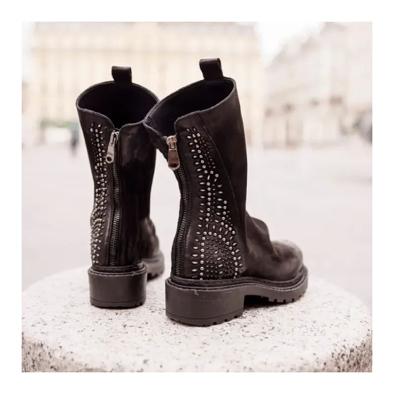 MZ boots mera noir strass