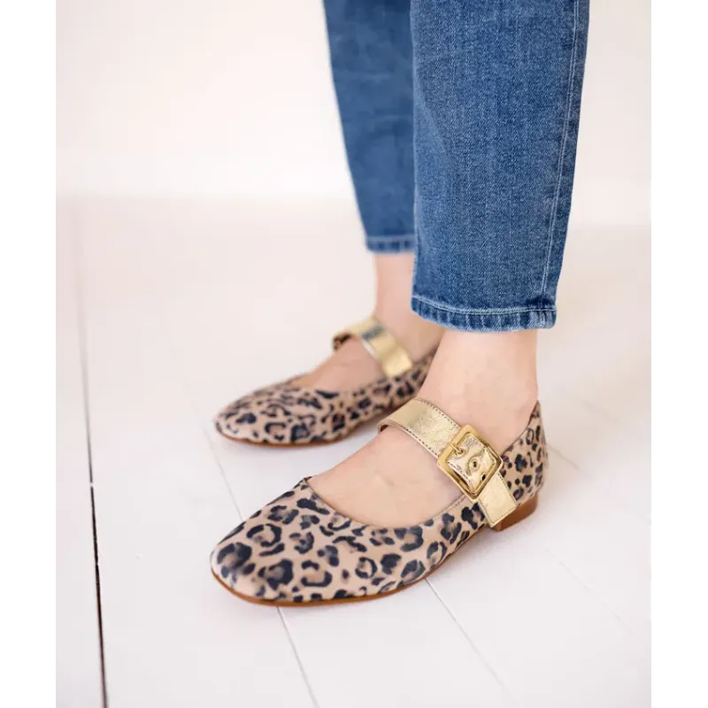MZ ballerines Albane léop