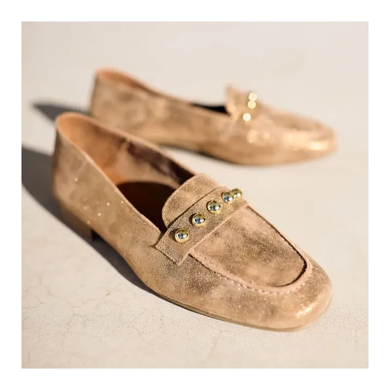 MZ Mocassins Amanda Taupe irisé