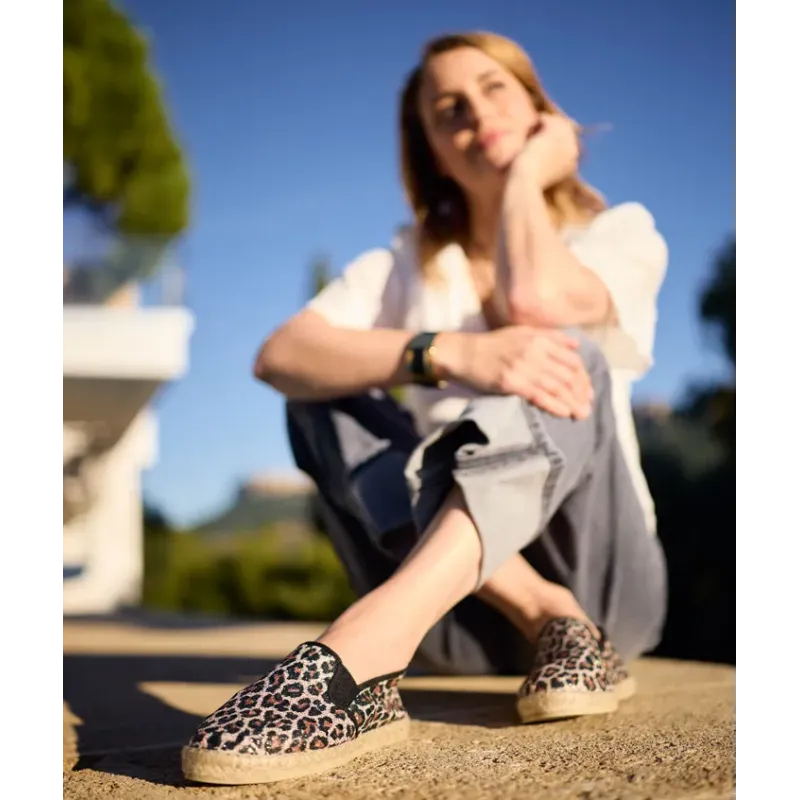 MZ Espadrilles Ariane Léop Glitter