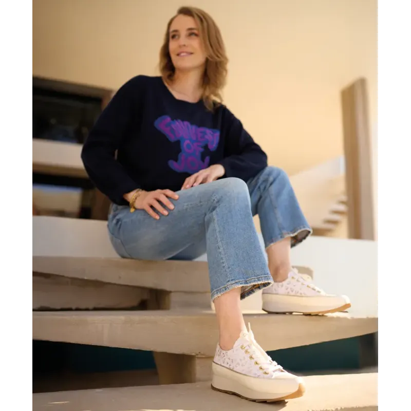 MZ Baskets Crush basse léop or