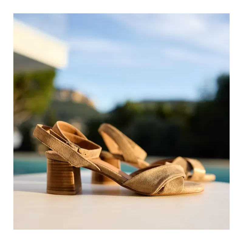 MZ sandales Livia Taupe Irisé