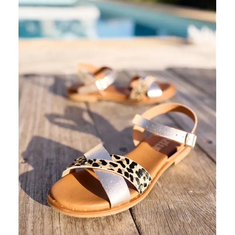 MZ sandales Maurane or animal