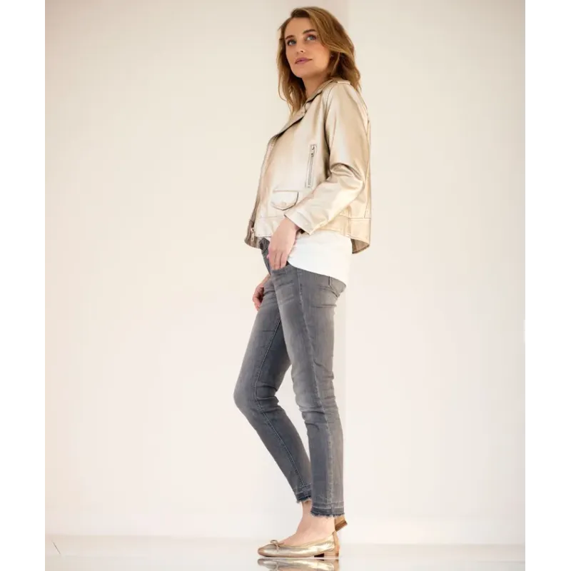 MZ ballerines Mégane Blue Jean Or