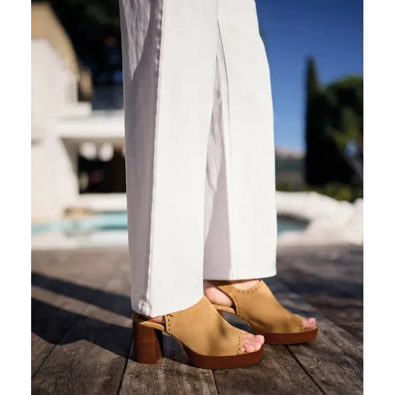 MZ Sandales Paloma Nubuck Camel