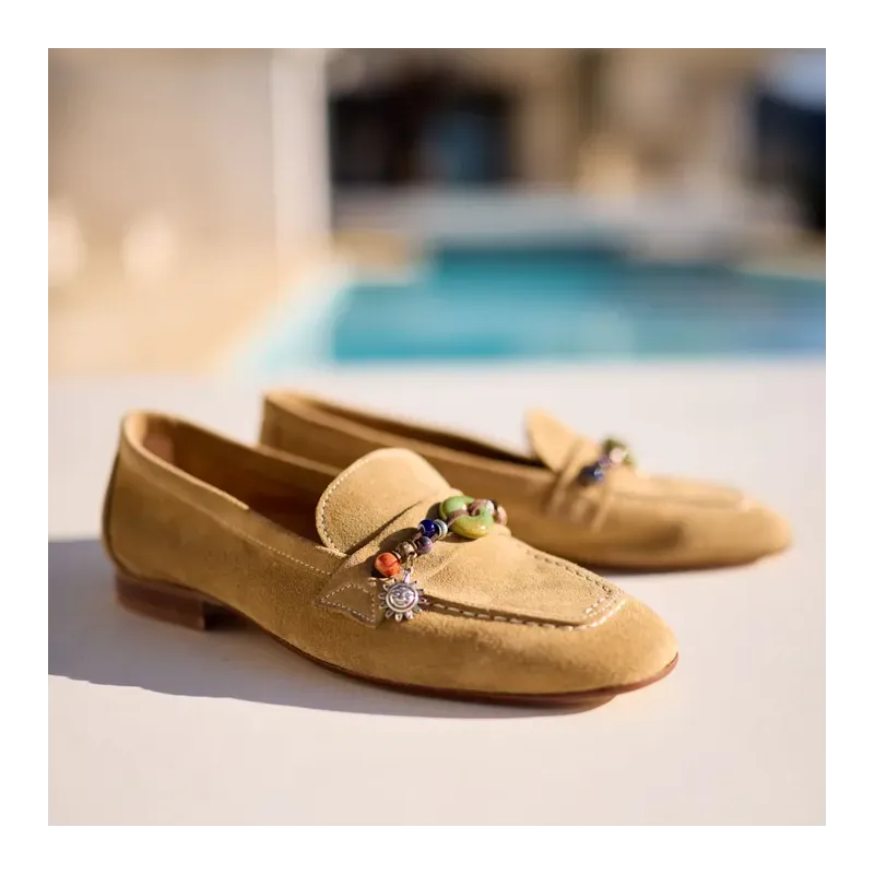 MZ mocassins Pauline Nub Camel
