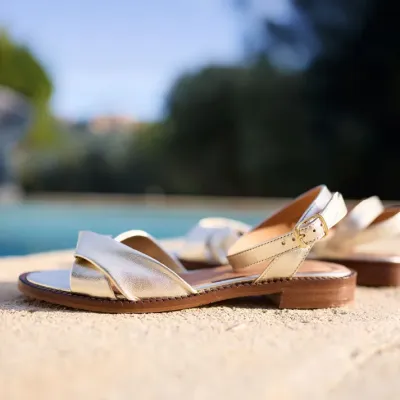 MZ sandales Romane Or