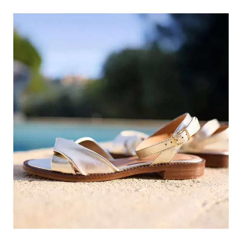 MZ sandales Romane Or