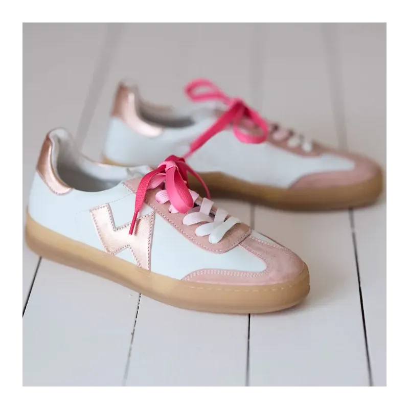 MZ Baskets Victoria Blanc Rose