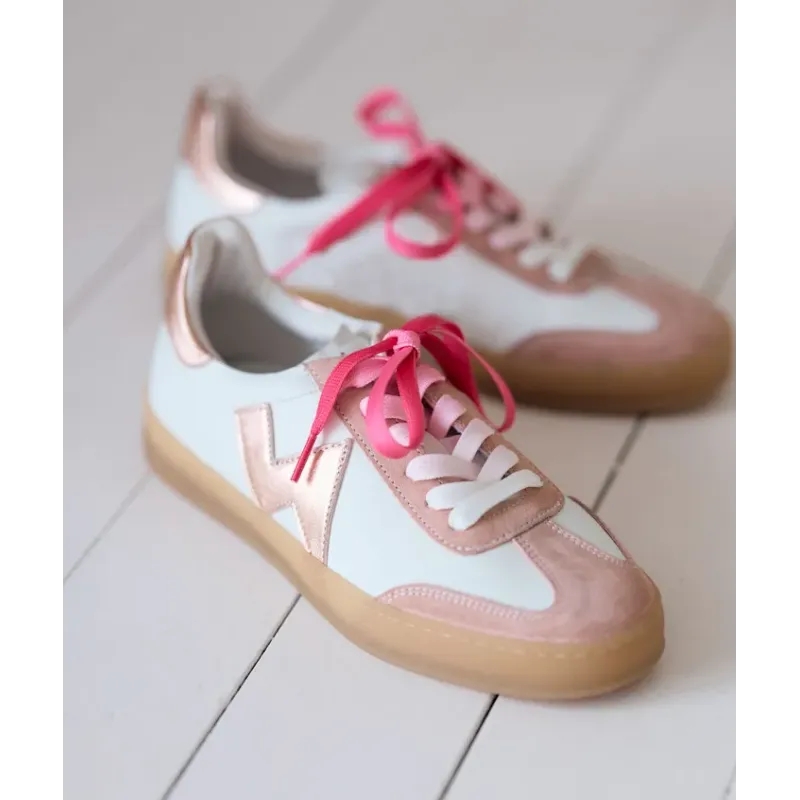 MZ Baskets Victoria Blanc Rose