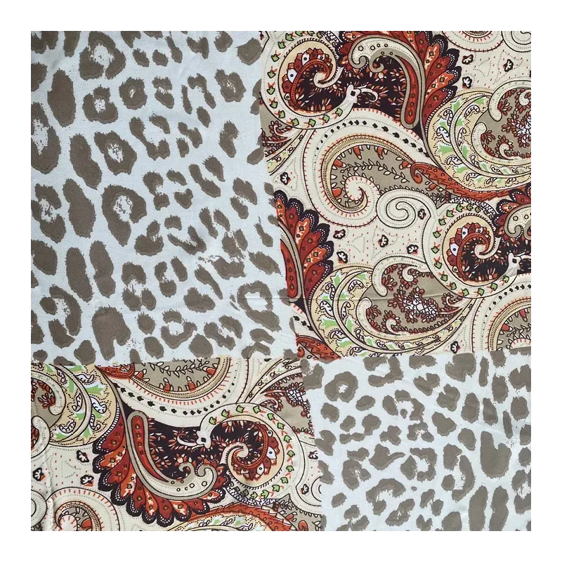 MZ foulard Amani Beige Rouge