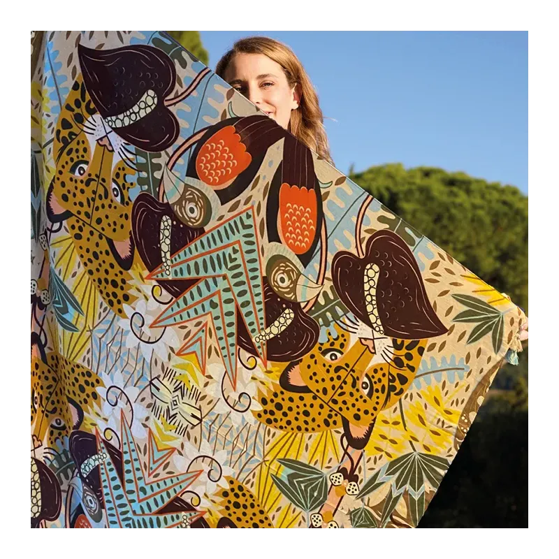 MZ foulard Jungle Jaune