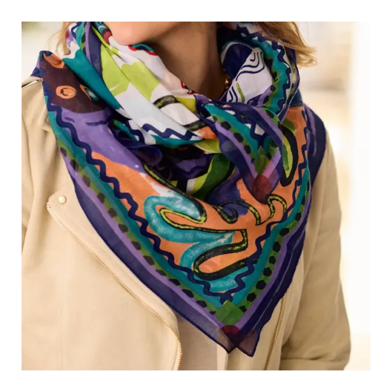 MZ foulard Izia Bleu Foncé