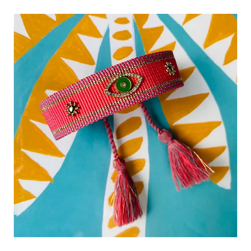 MZ bracelet Eye Fushia