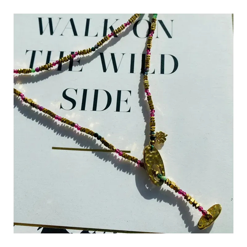 MZ collier Pretty Vert Lilas