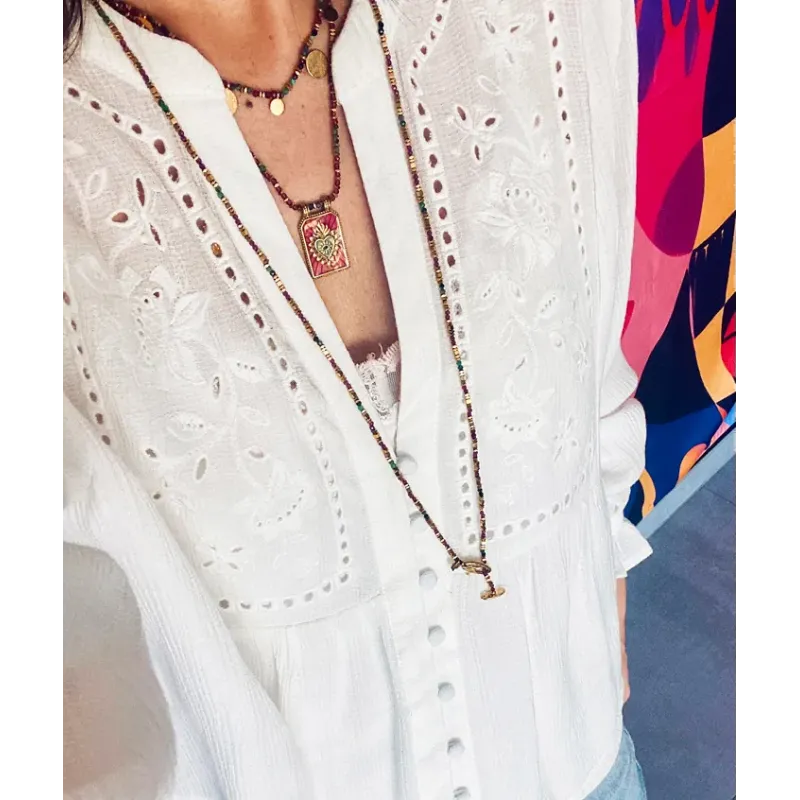 MZ collier Pretty Vert Lilas