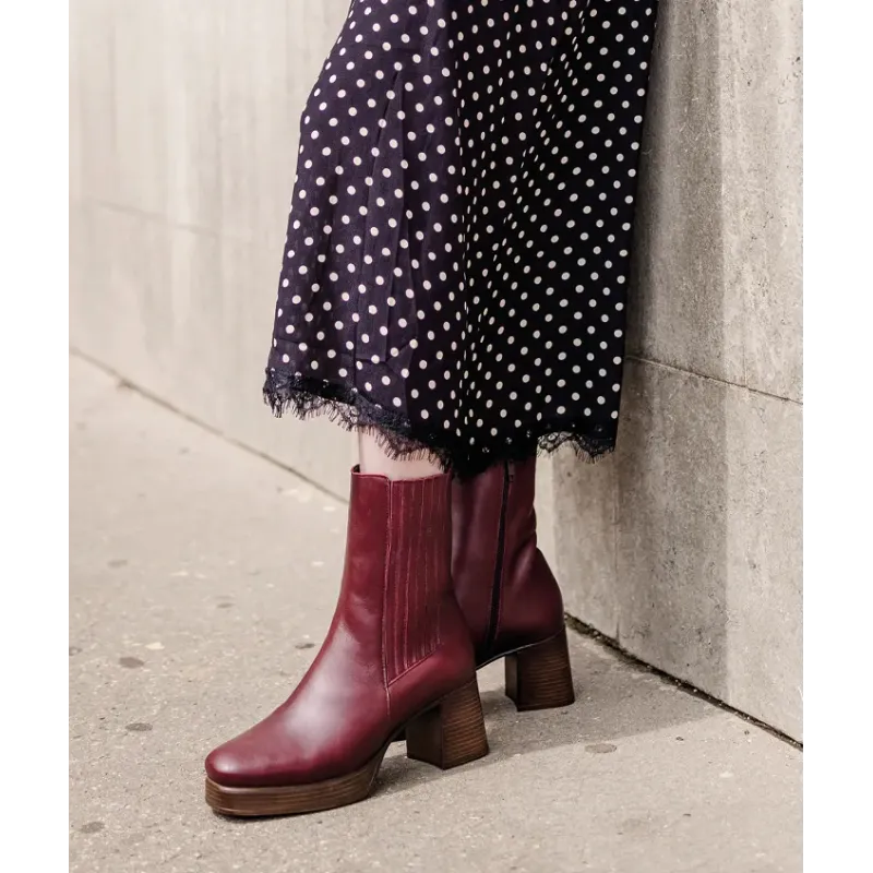 MZ boots Audrey bordeaux