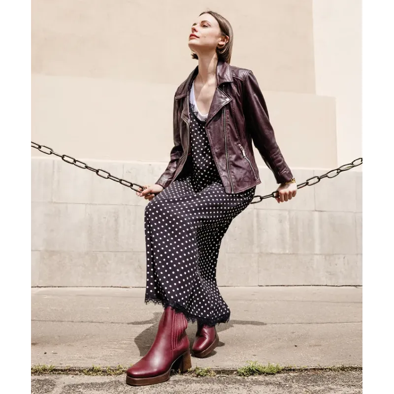 MZ boots Audrey bordeaux