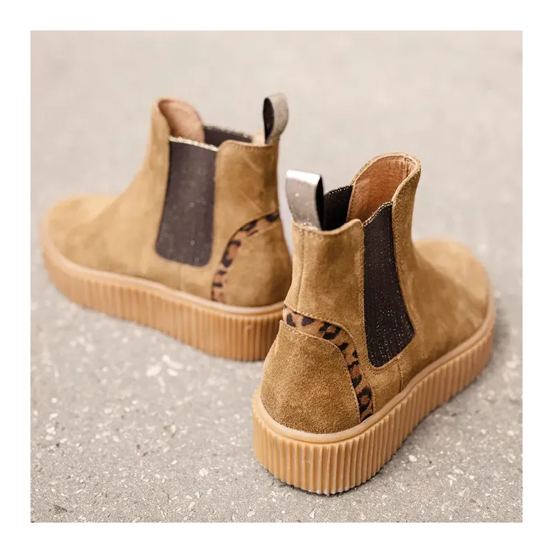 MZ boots Cassie Nub Camel