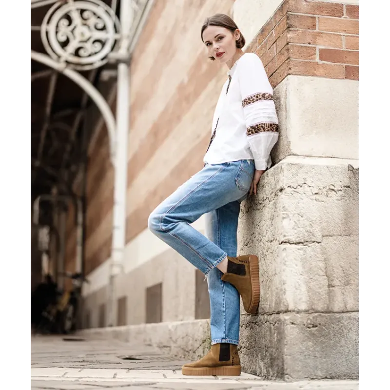 MZ boots Cassie Nub Camel