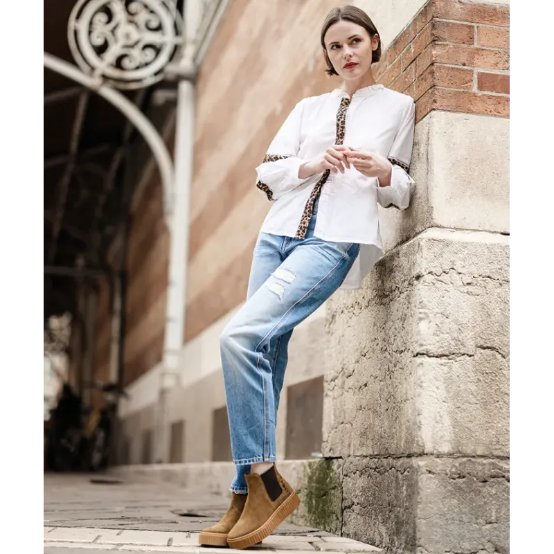 MZ boots Cassie Nub Camel