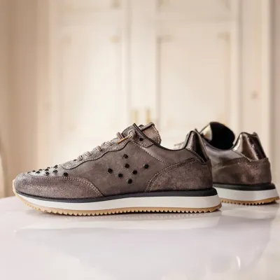 MZ baskets Daisy Clous Bronze