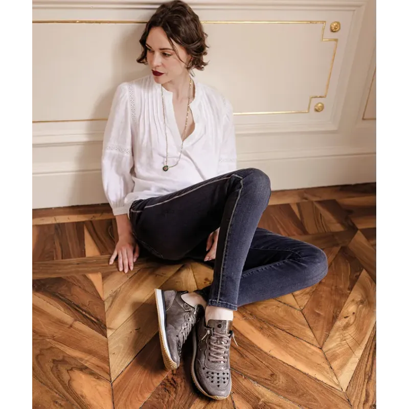 MZ baskets Daisy Clous Bronze