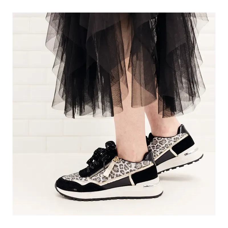 MZ baskets Elaine Noir Léop