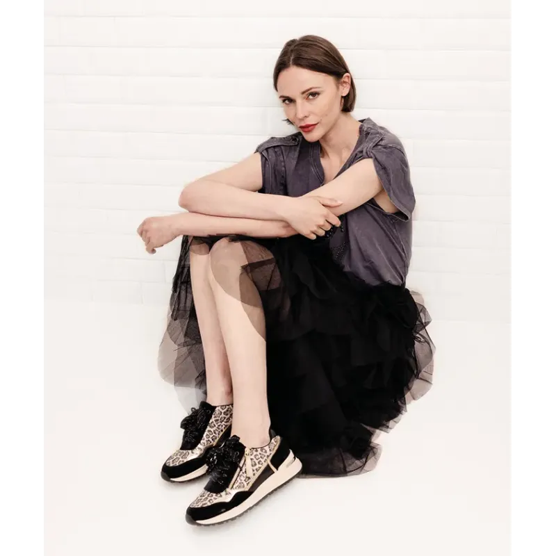 MZ baskets Elaine Noir Léop