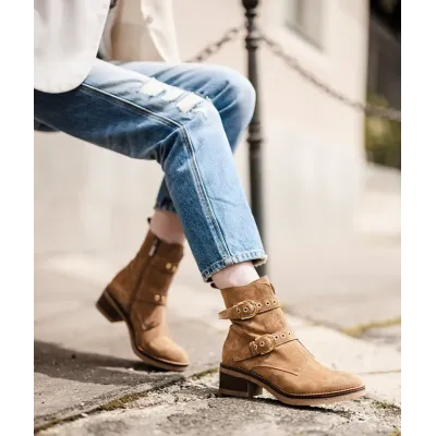 MZ boots Holly Nub Camel