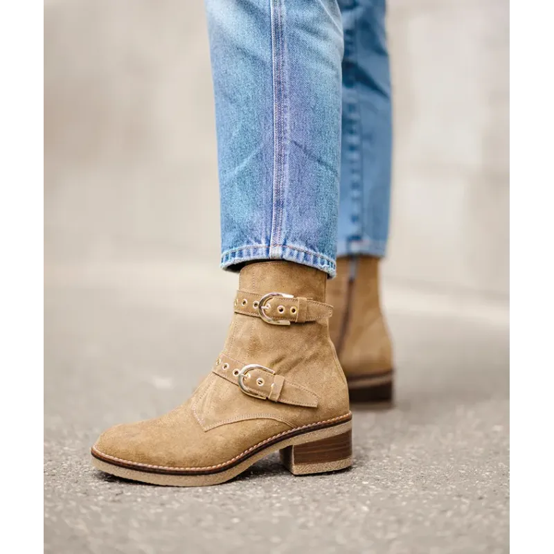 MZ boots Holly Nub Camel