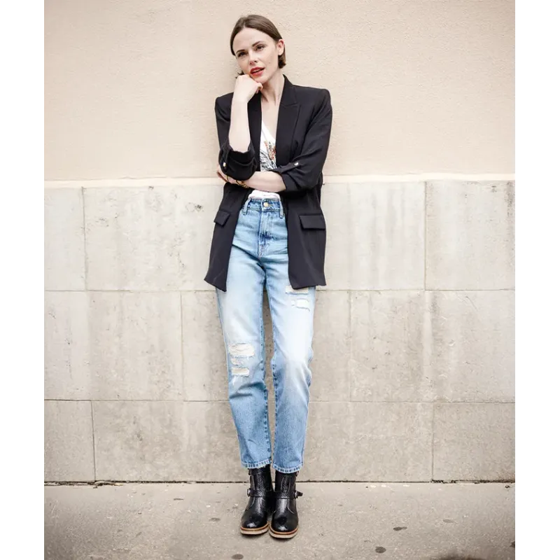 MZ boots Holly Croco Noir