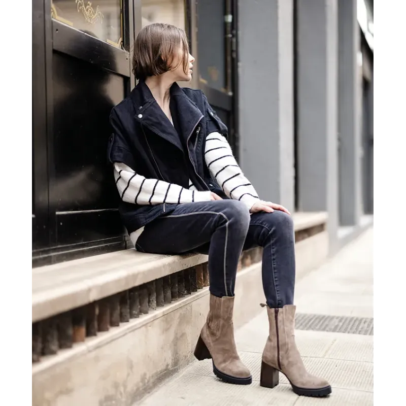 MZ boots mae nub taupe