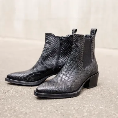 MZ boots Maja croco noir