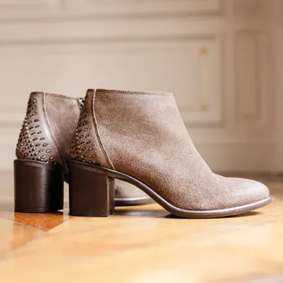 MZ boots Marianne Nub Taupe
