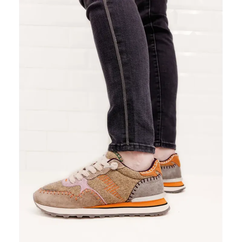 MZ baskets Marie Or Orange