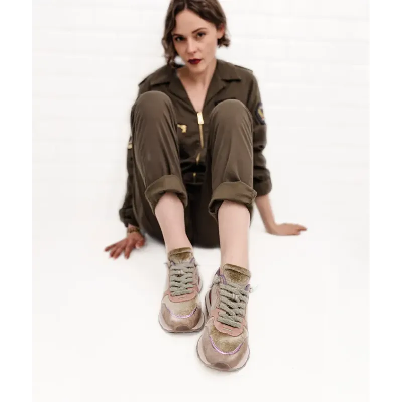 MZ baskets Marie Kaki Rose