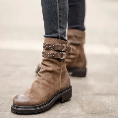MZ boots Méra Nub Taupe