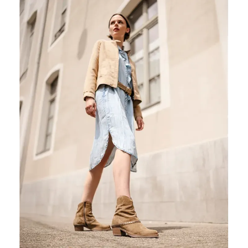 MZ boots Rachel Nub Taupe