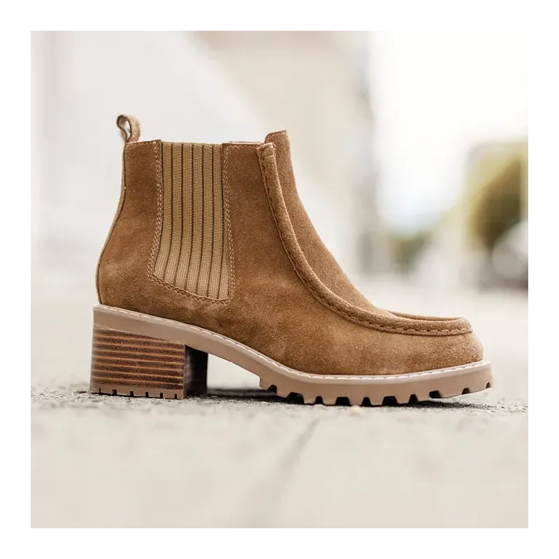 MZ boots Saria Nub Camel