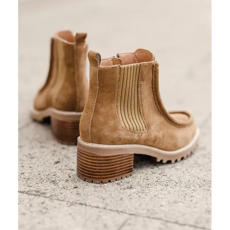 MZ boots Saria Nub Camel