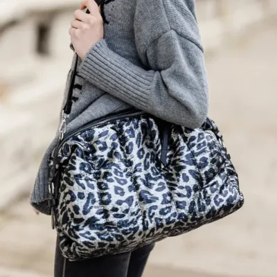 MZ sac Emily Léop Argent