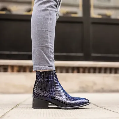 MZ boots ada crotal bleu