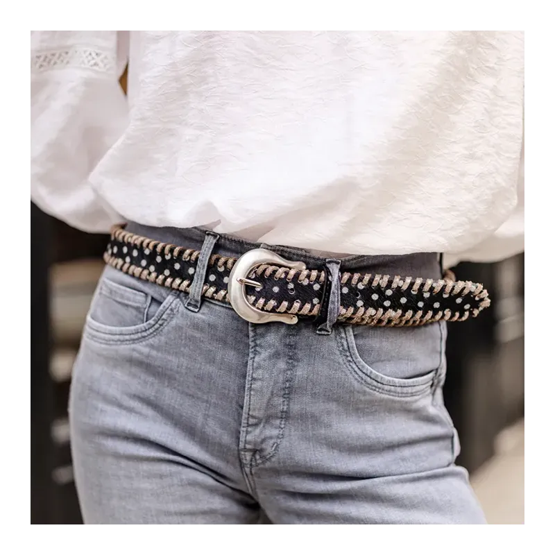 MZ Ceinture Tamara noir argent