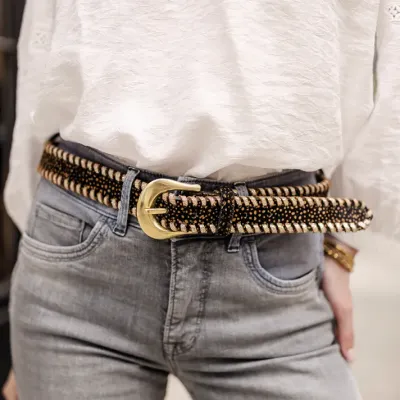 MZ Ceinture Tamara noir camel