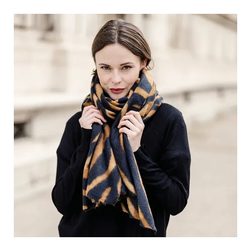 MZ foulard Lina Zèbre Camel